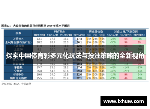 探索中国体育彩多元化玩法与投注策略的全新视角